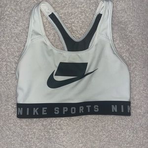 Nike white sports bra